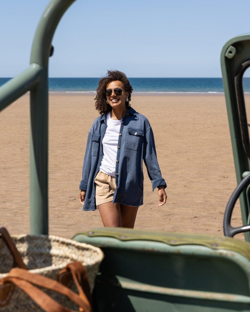 Sintess Women’s Blue Oversized Shirt - Image 3