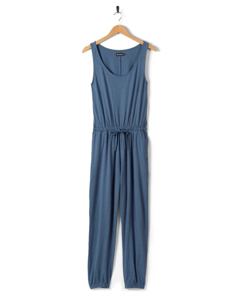 Sintess Women’s Blue Sleeveless Jumpsuit - Image 3