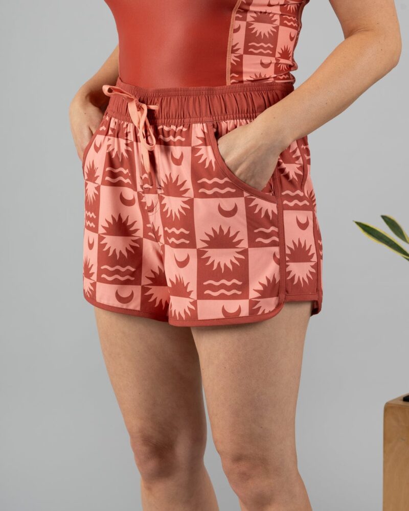 Sintess Women’s Coral Boardshorts - Image 2