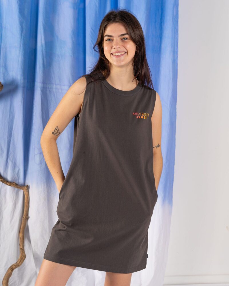 Sintess Women’s Grey Sleeveless Tank Dress - Image 8