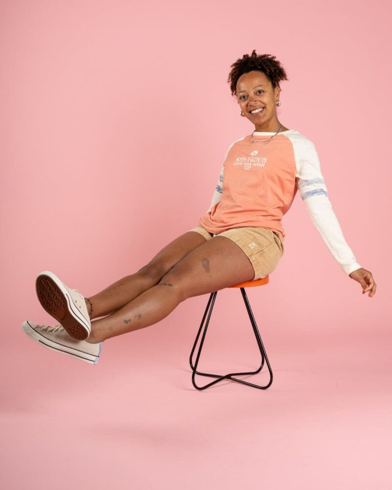 Sintess Women’s Coral Long Sleeve Raglan T-Shirt - Image 6