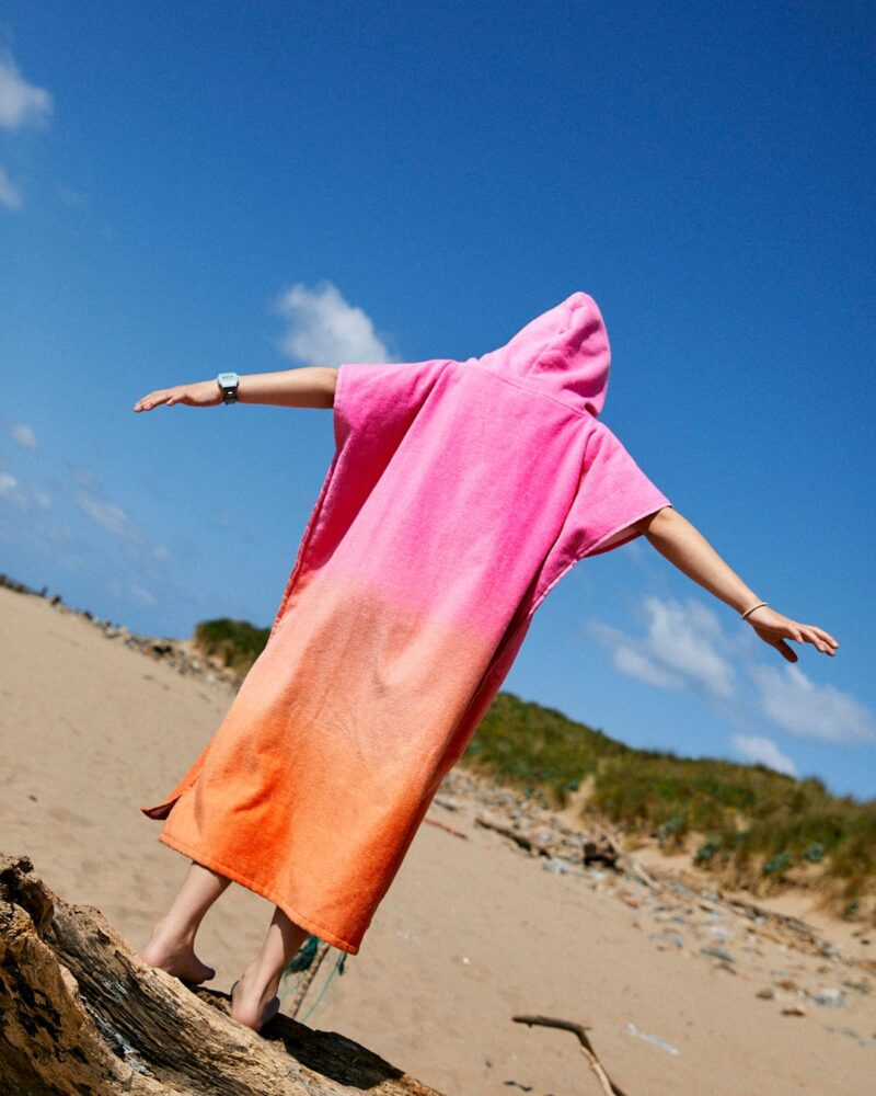 Sintess Kids’ Pink-Orange Tropical Changing Towel - Image 8