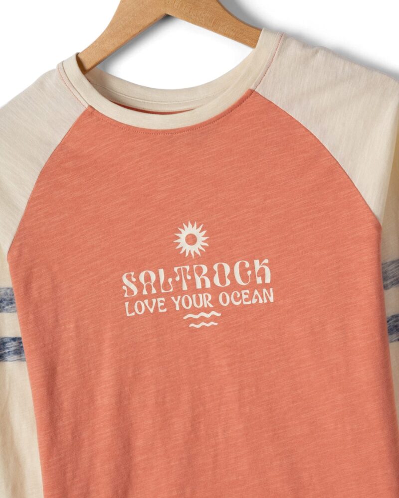 Sintess Women’s Coral Long Sleeve Raglan T-Shirt - Image 7