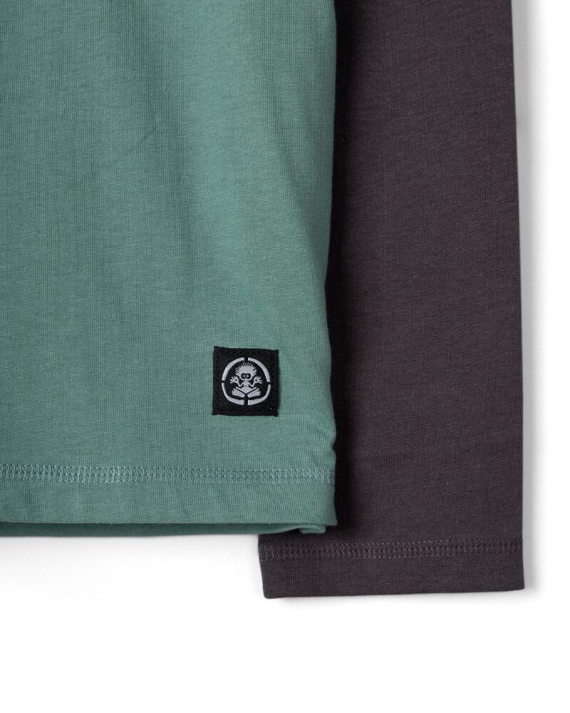 Sintess Kids’ Blue Long Sleeve Raglan T-Shirt - Image 3