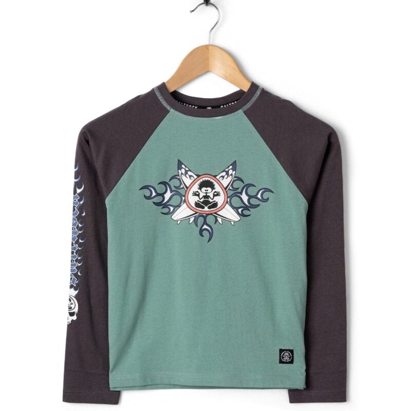 Sintess Kids’ Blue Long Sleeve Raglan T-Shirt