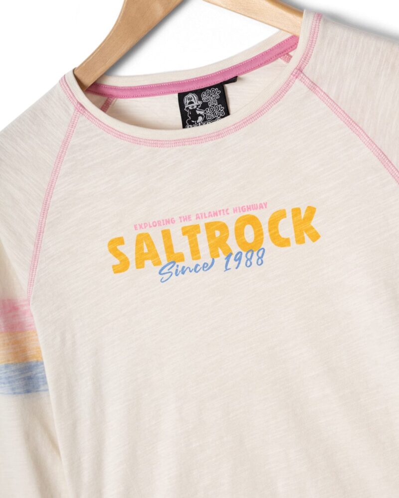 Sintess Kids’ Cream Long Sleeve Cotton T-Shirt - Image 2