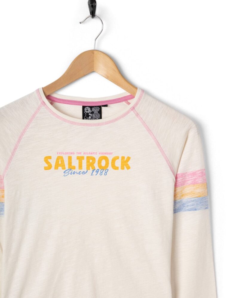Sintess Kids’ Cream Long Sleeve Cotton T-Shirt - Image 3