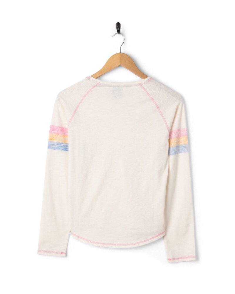 Sintess Kids’ Cream Long Sleeve Cotton T-Shirt - Image 4