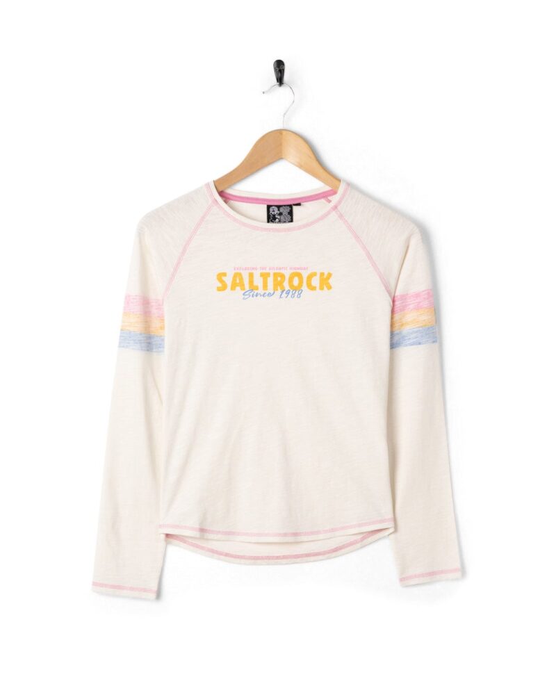 Sintess Kids’ Cream Long Sleeve Cotton T-Shirt