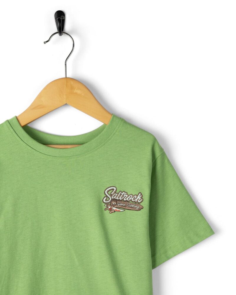 Sintess Kids’ Green Devon Beach Graphic T-Shirt - Image 3