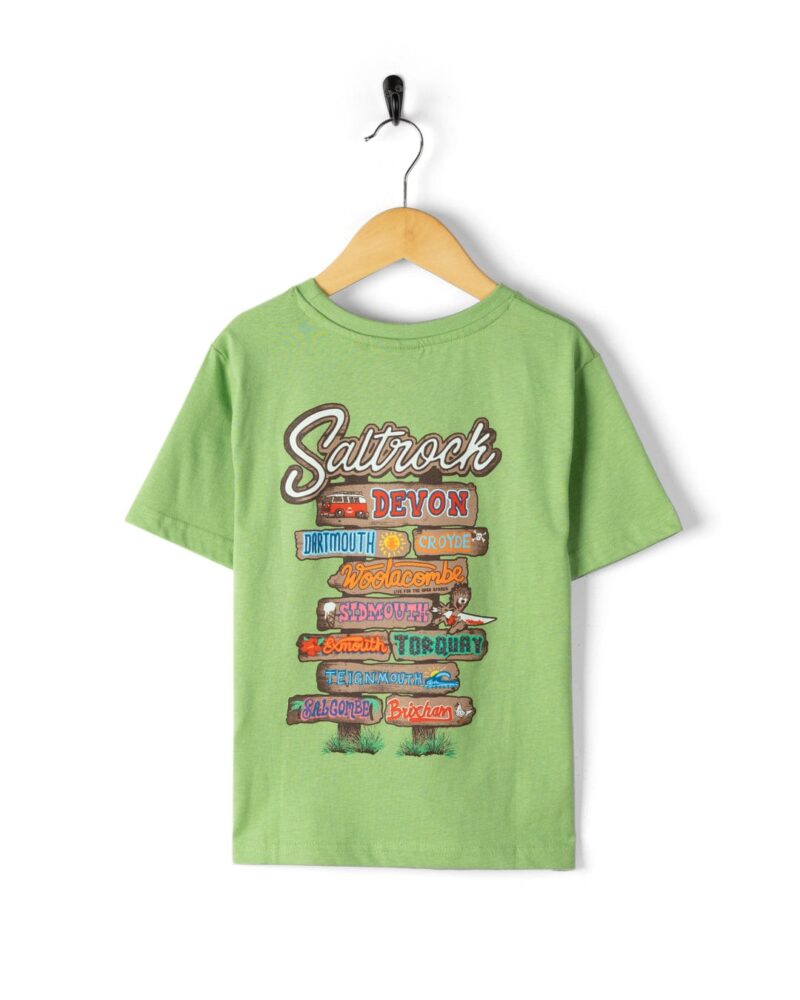 Sintess Kids’ Green Devon Beach Graphic T-Shirt