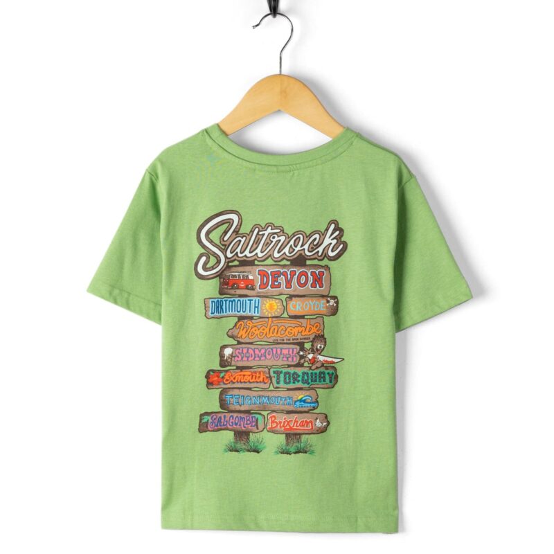 Sintess Kids’ Green Devon Beach Graphic T-Shirt