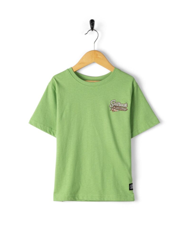 Sintess Kids’ Green Devon Beach Graphic T-Shirt - Image 2
